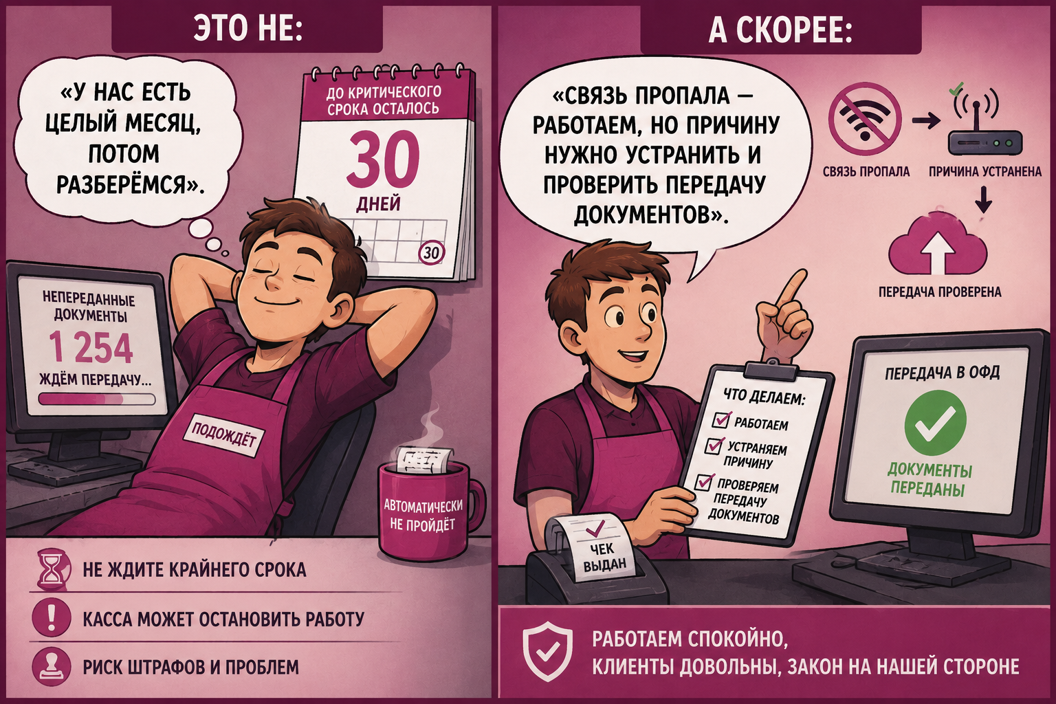 Что будет, если работать на кассе без интернета