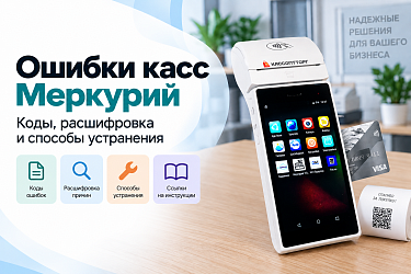 Ошибки касс Меркурий: коды, расшифровка и решение
